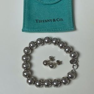 Tiffany & Co. Ball Bracelet and Earrings